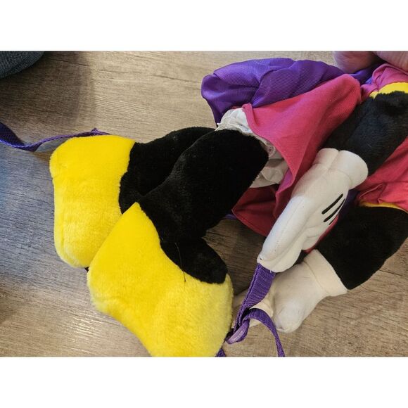 Vintage 90'S Huggable Wearable Minnie Mouse Plush Pyramid Handbags 20" RARE - Picture 6 of 6